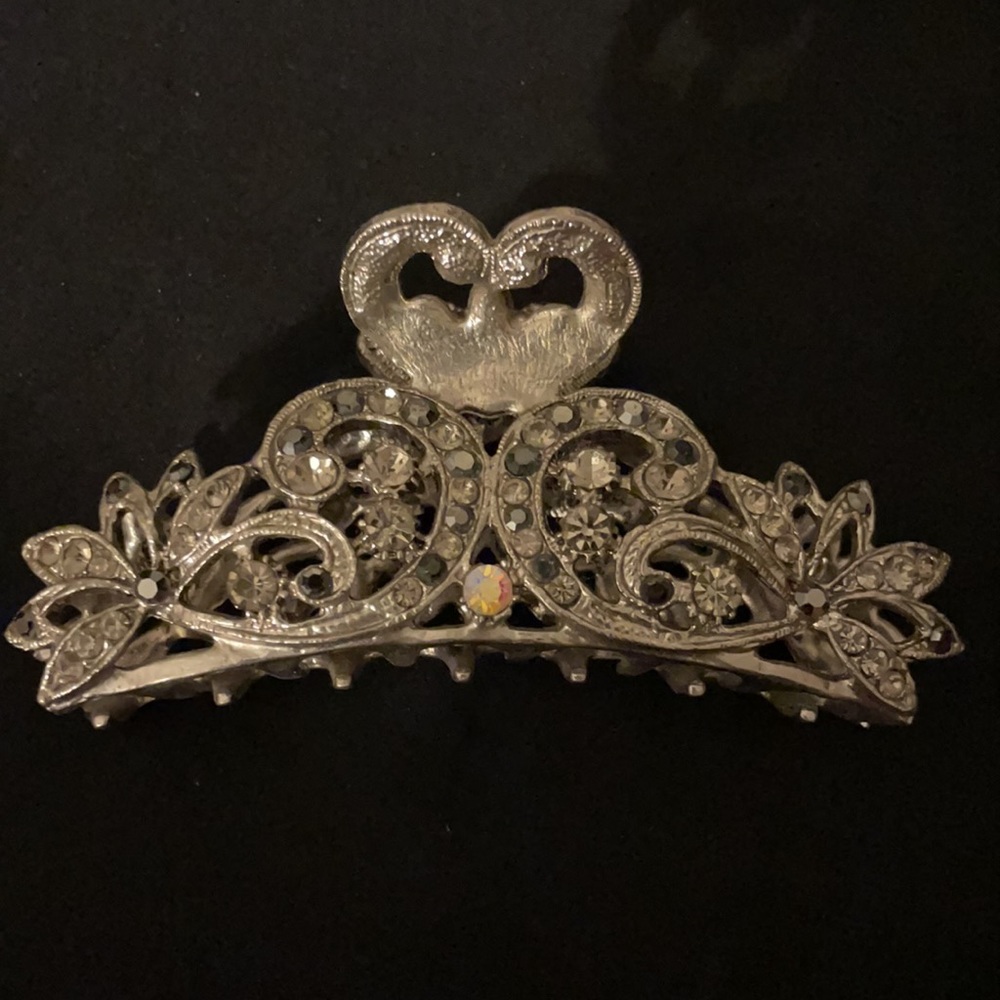 Silver hair clip - Picture 2 of 4